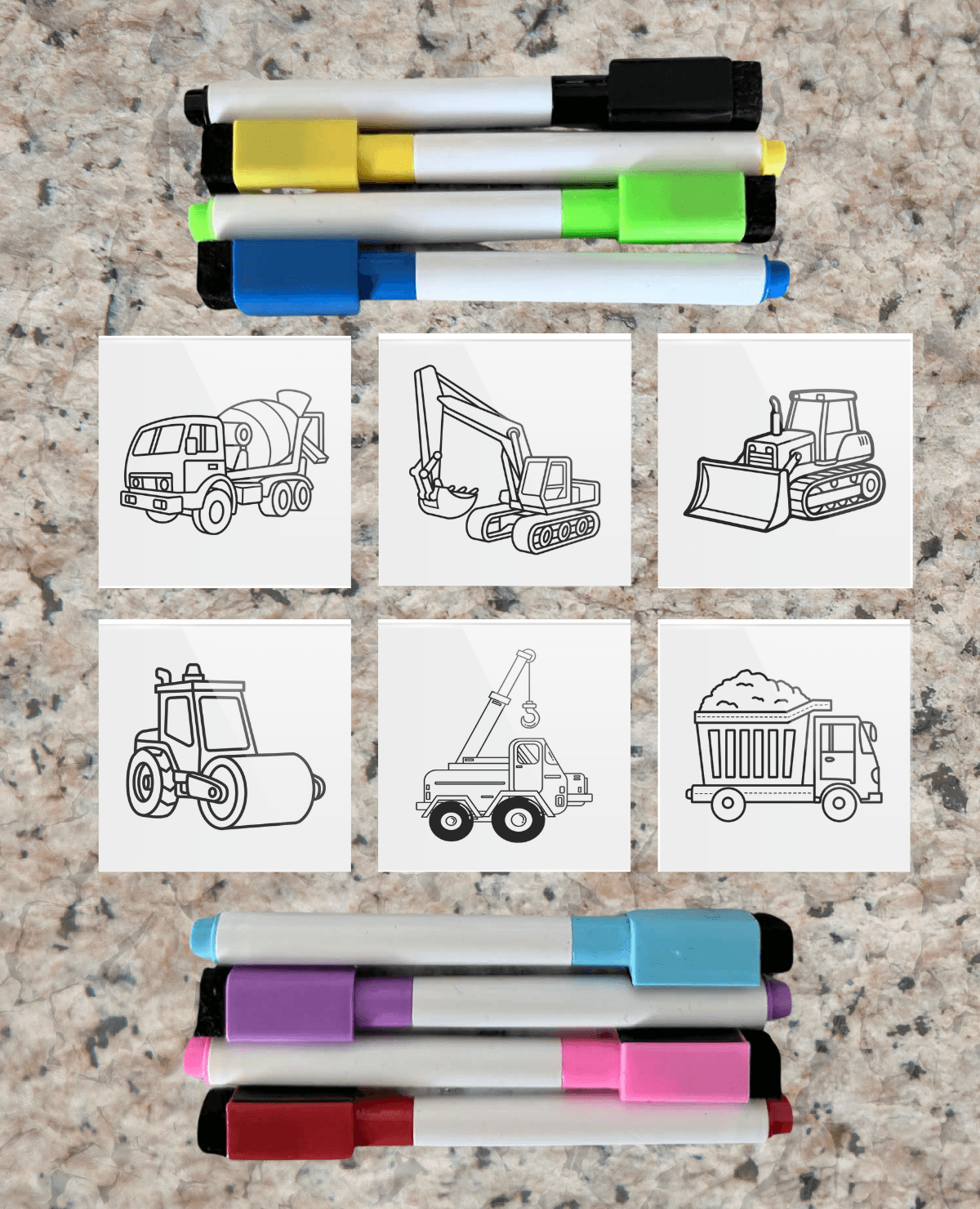 Construction Color-It-Yourself Kit