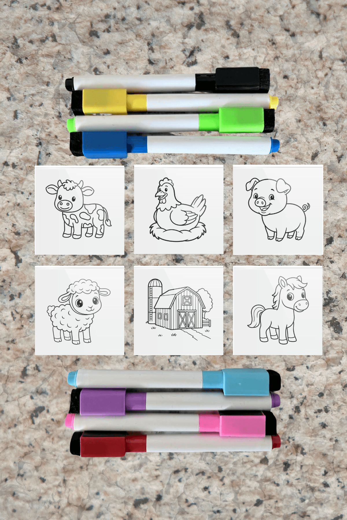 On the Farm Color-It-Yourself Kit